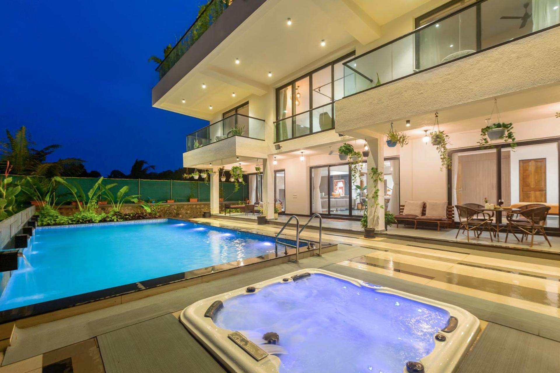 Villa Sereno By Stayvista - An Elegant And Entertaining Retreat Featuring A Swimming Pool, Outdoor Jacuzzi, Modern Interiors, And A Snooker Table 알리바그 외부 사진